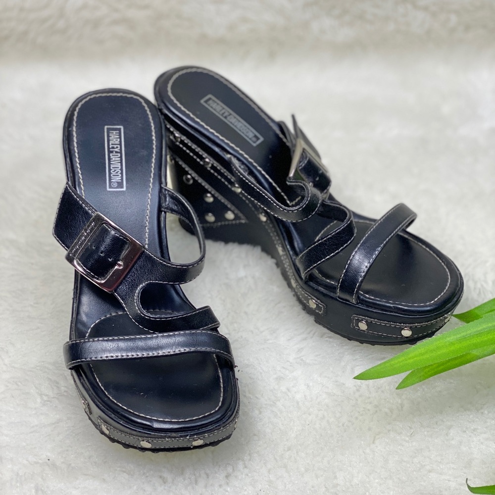 🔥 Harley Davidson Women Studded Biker Sand…